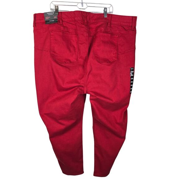Torrid Bombshell Skinny Super Soft Red Women's Jeans 28 NWT MSRP $79,50 - Picture 2 of 6